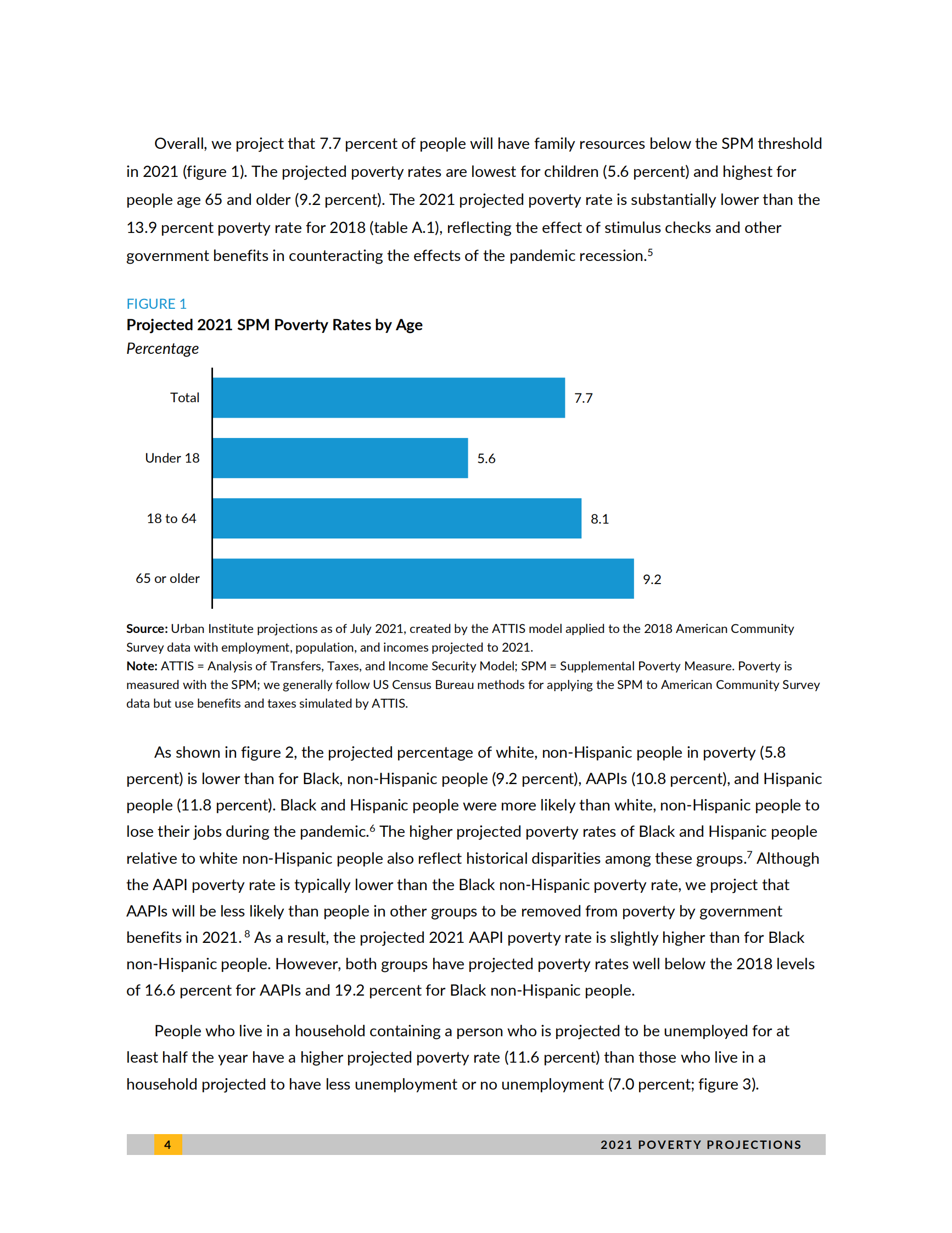城市研究所-2021年美国贫困预测：评估福利和刺激措施的影响（英）-2021.7-46页 第8页