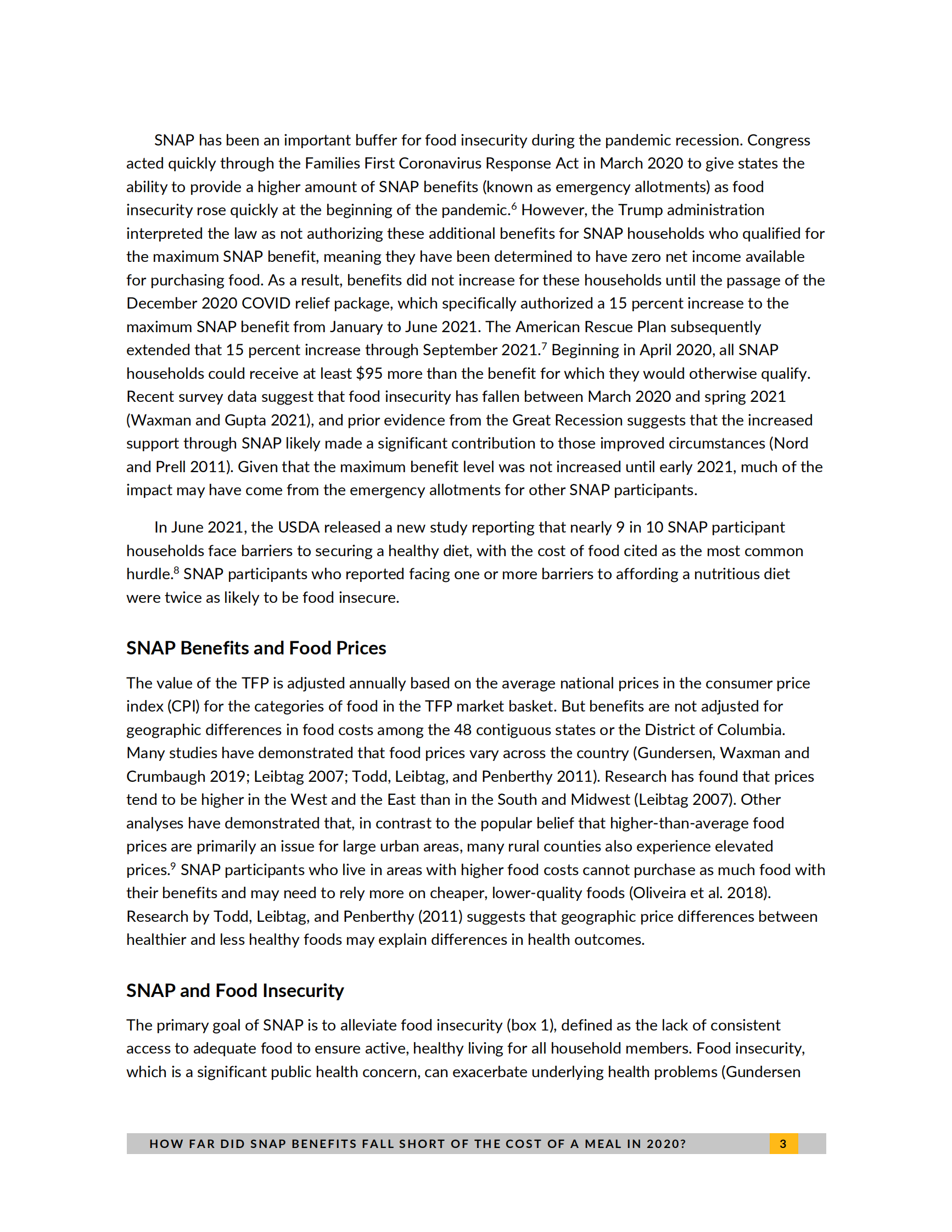 城市研究所-到2020年，SNAP福利在多大程度上还不能覆盖一顿饭的成本？（英）-2021.7-14页 第3页
