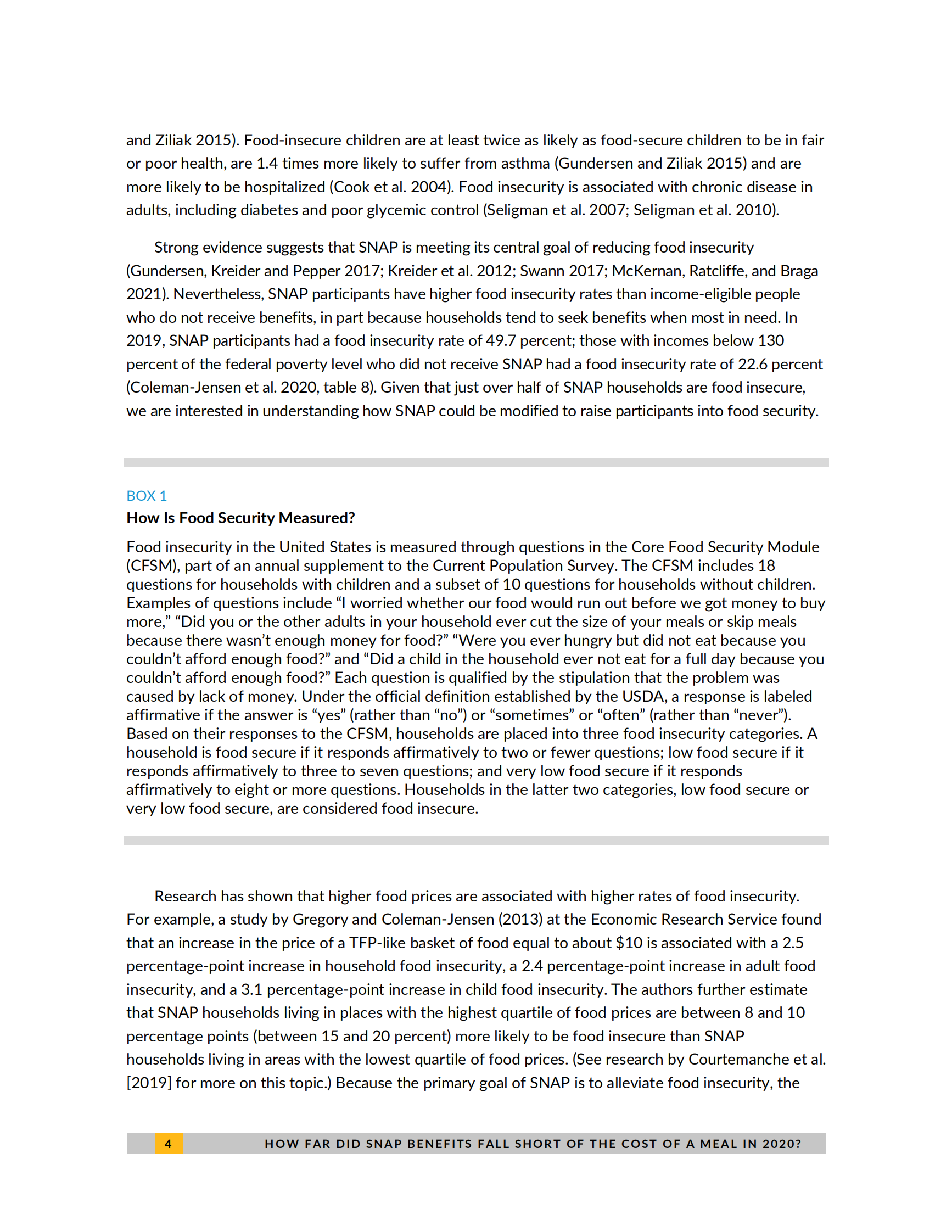 城市研究所-到2020年，SNAP福利在多大程度上还不能覆盖一顿饭的成本？（英）-2021.7-14页 第4页