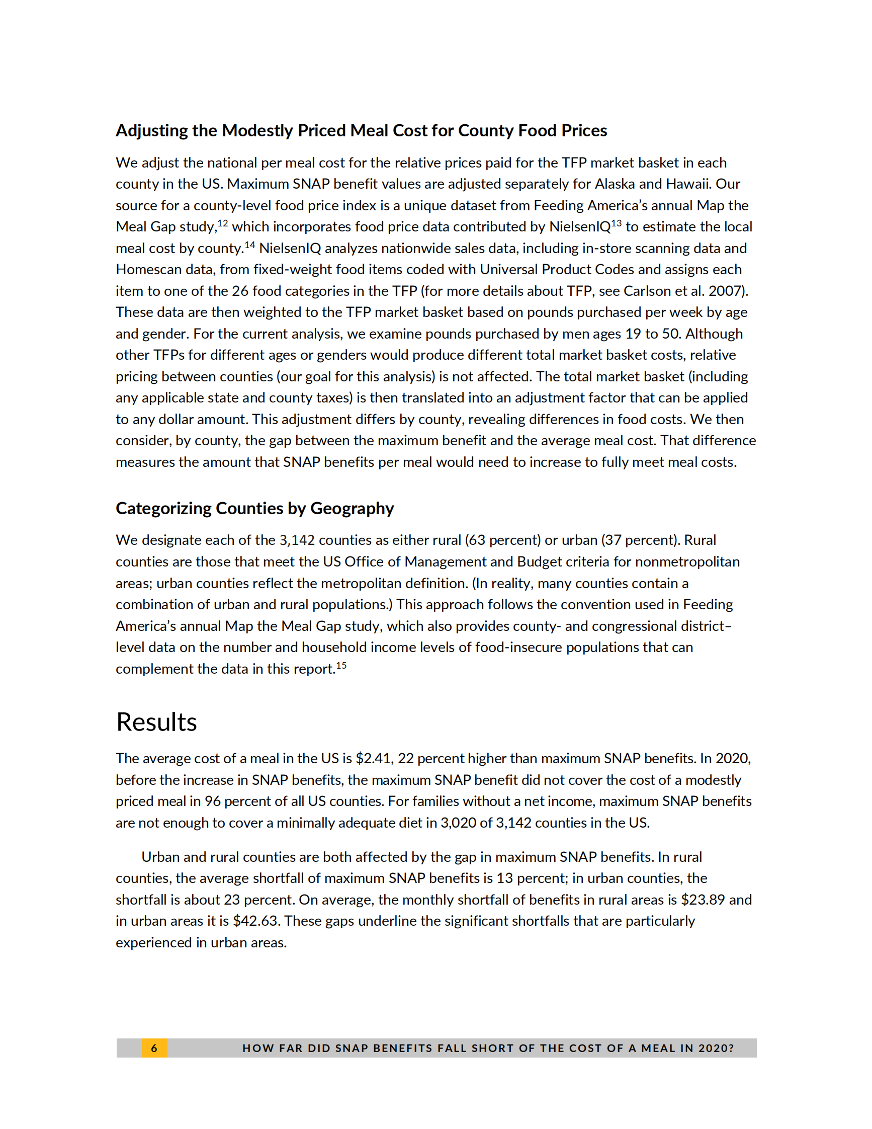 城市研究所-到2020年，SNAP福利在多大程度上还不能覆盖一顿饭的成本？（英）-2021.7-14页 第6页