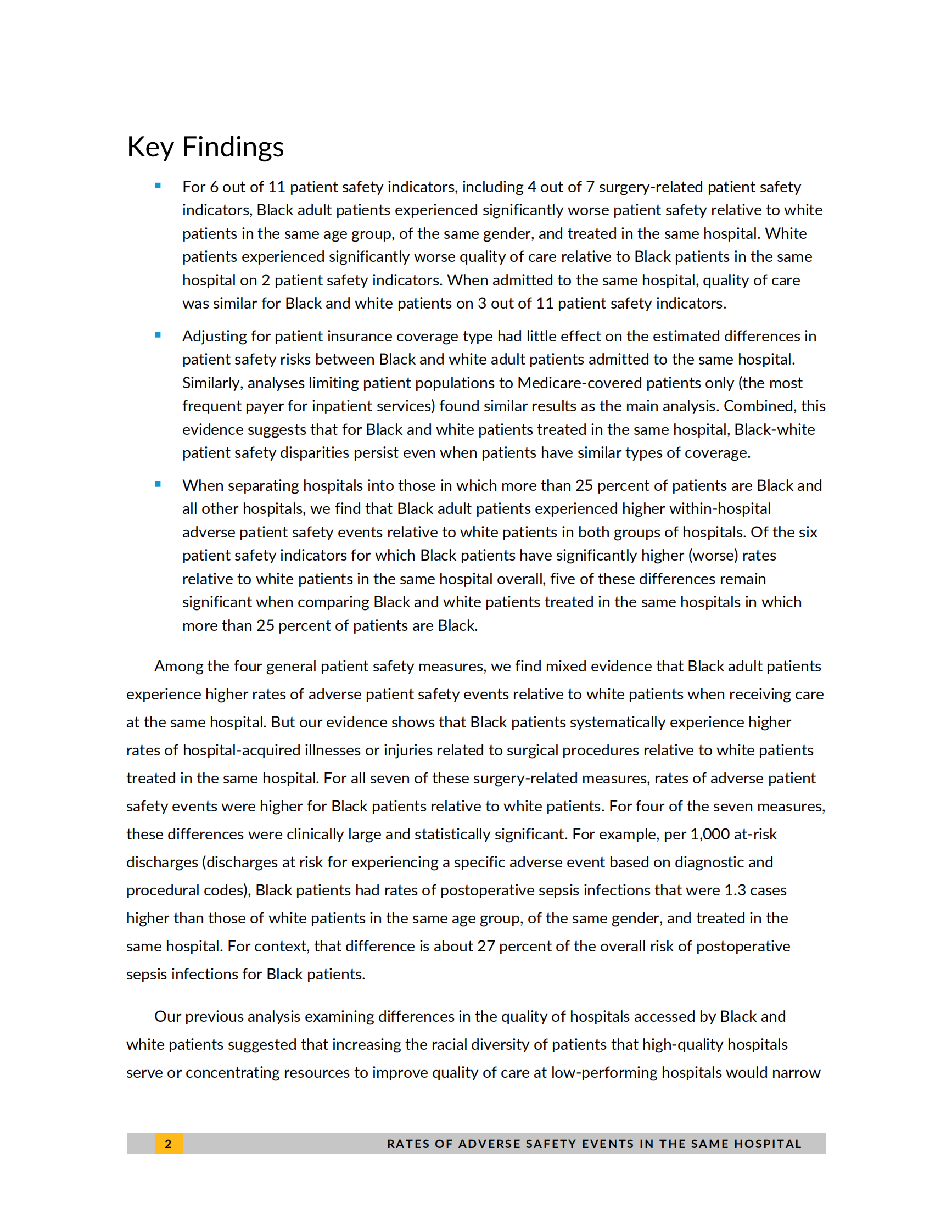 城市研究所-黑人和白人患者在同一家医院的不良安全事件发生率相似吗？（英）-2021.7-35页 第6页