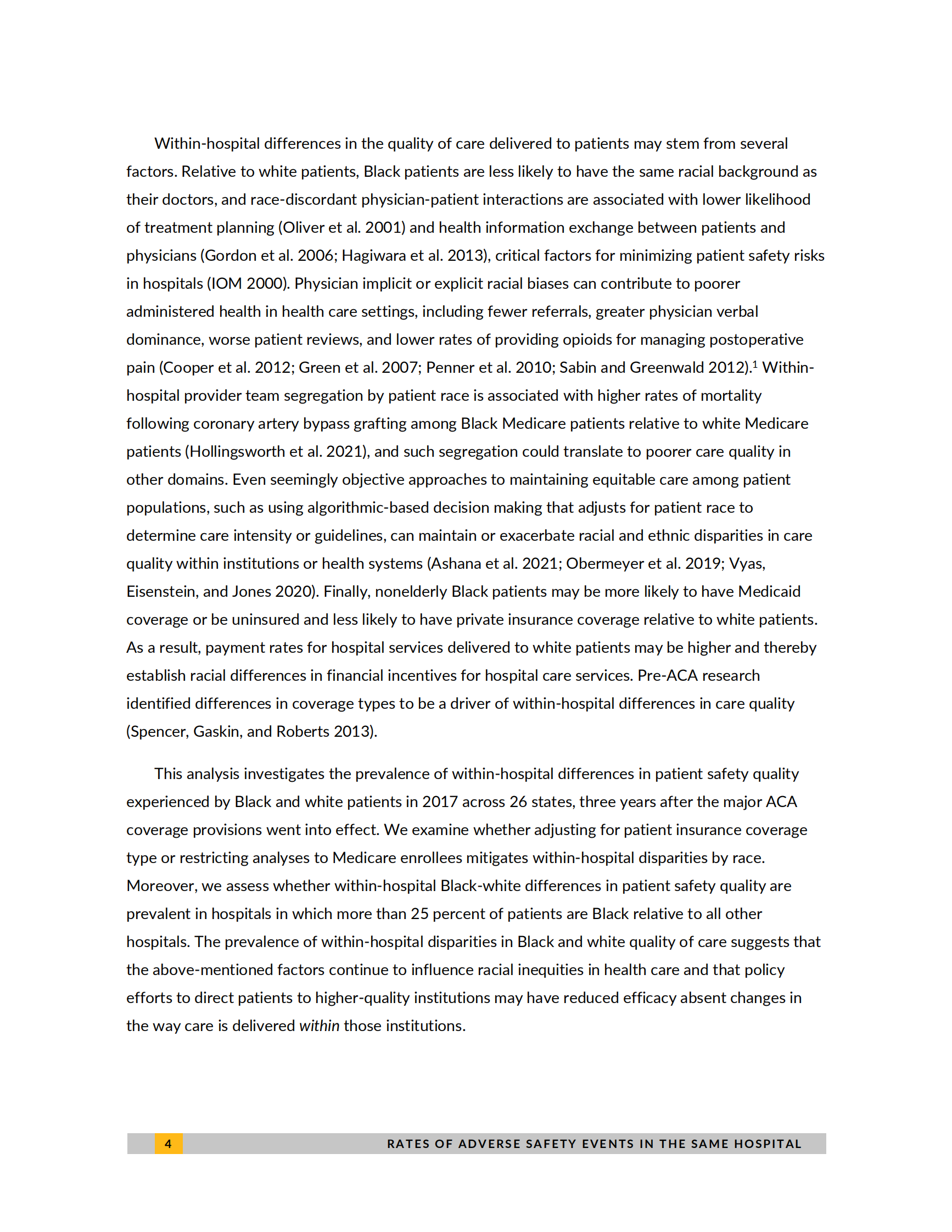 城市研究所-黑人和白人患者在同一家医院的不良安全事件发生率相似吗？（英）-2021.7-35页 第8页