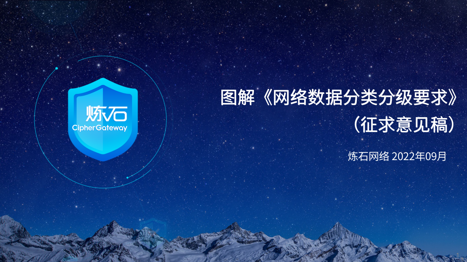 炼石-图解《网络数据分类分级要求（征求意见稿）》 第1页