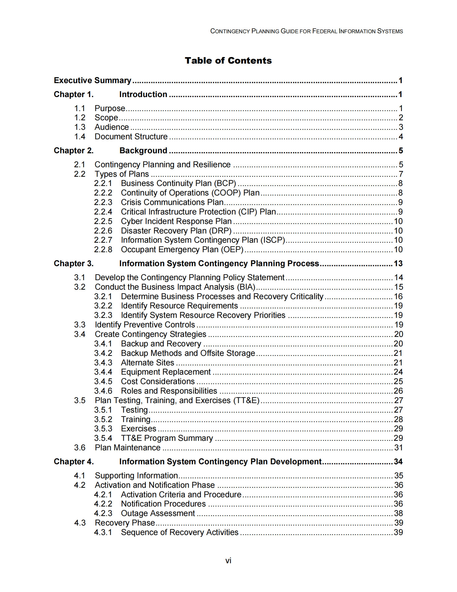参考文献7：NIST-SP 800-34（英文版） 第8页