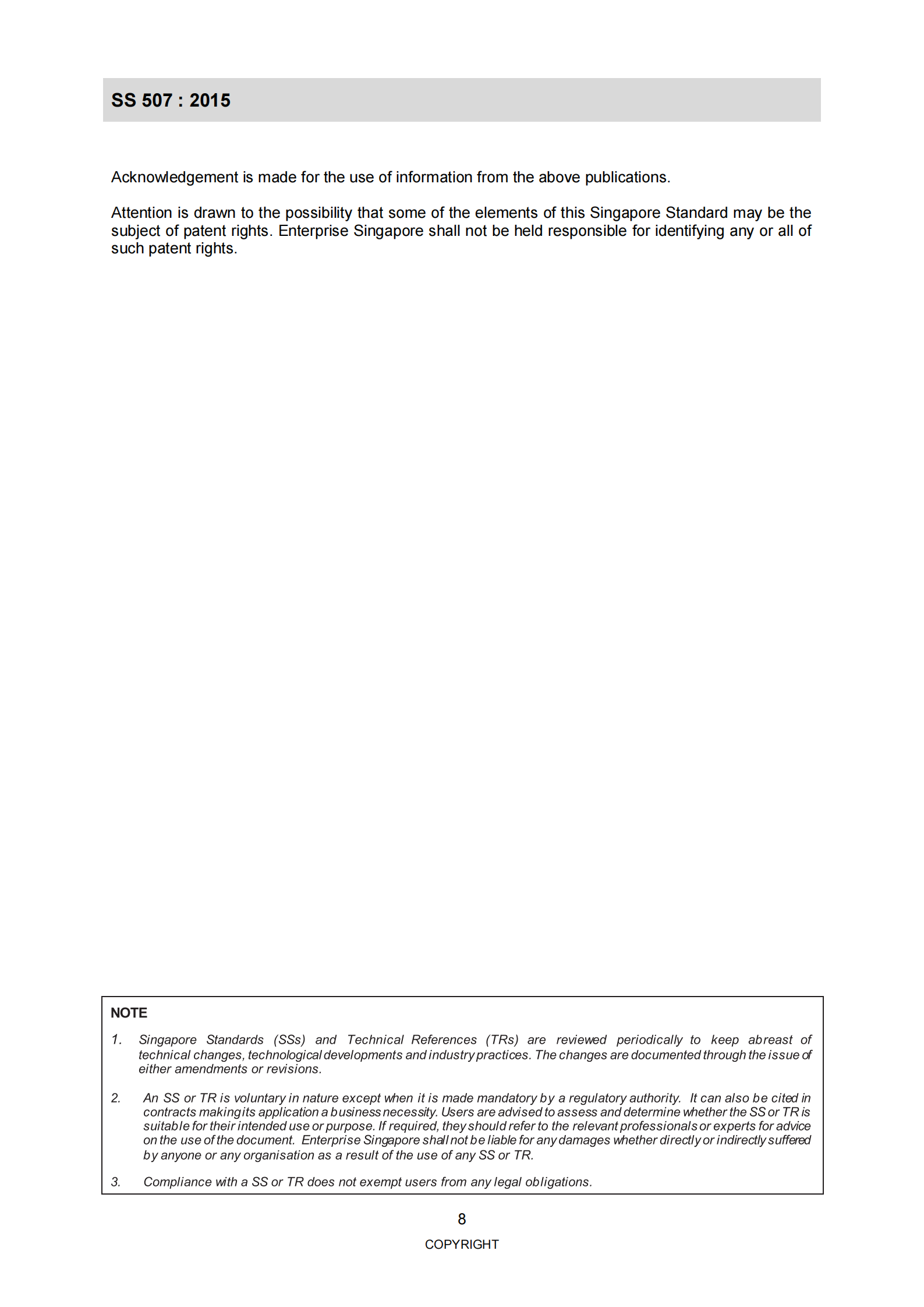 参考文献9：SS-507-2015（英文版） 第9页
