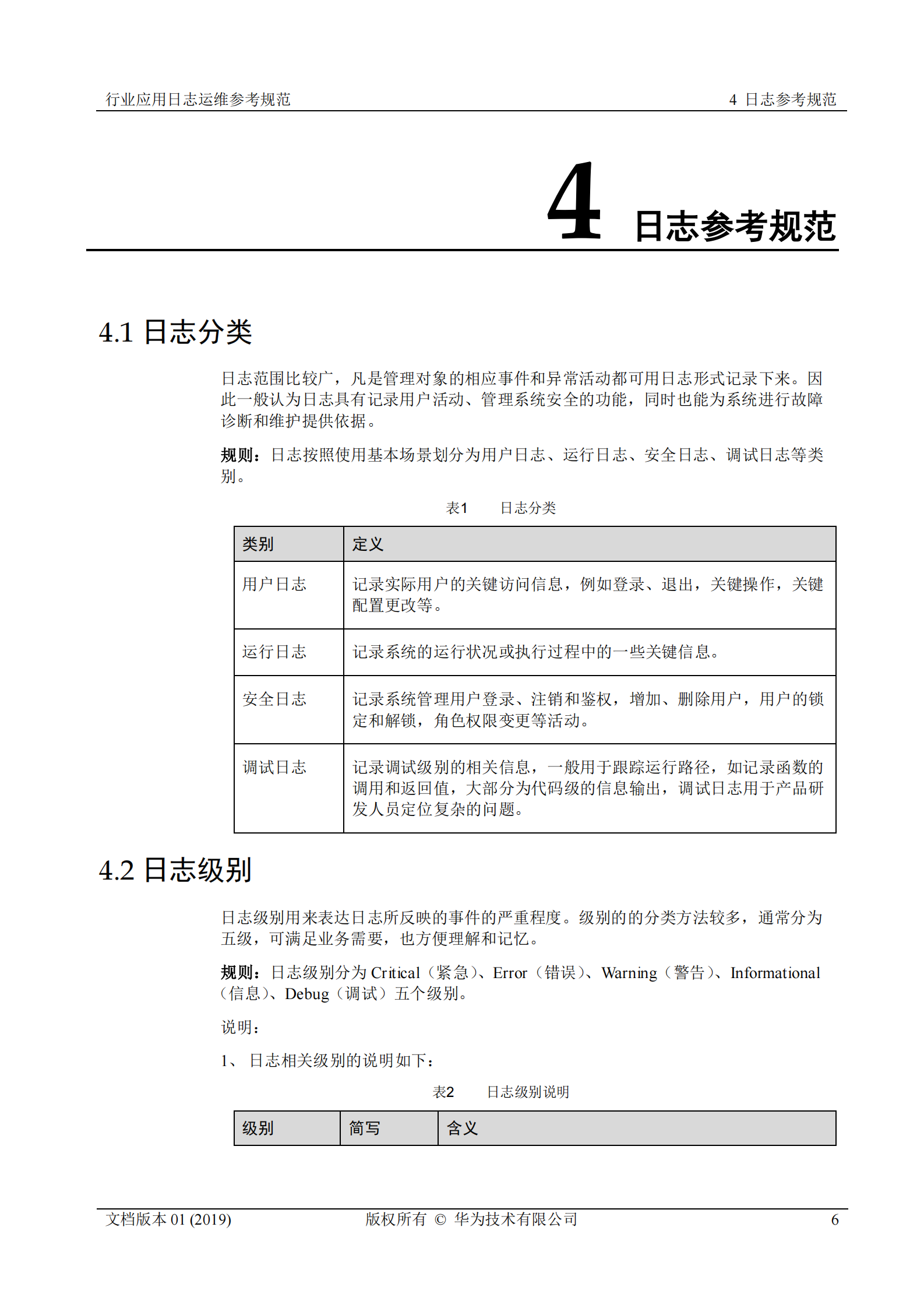 行业运维标准白皮书-行业应用日志运维参考规范 第6页