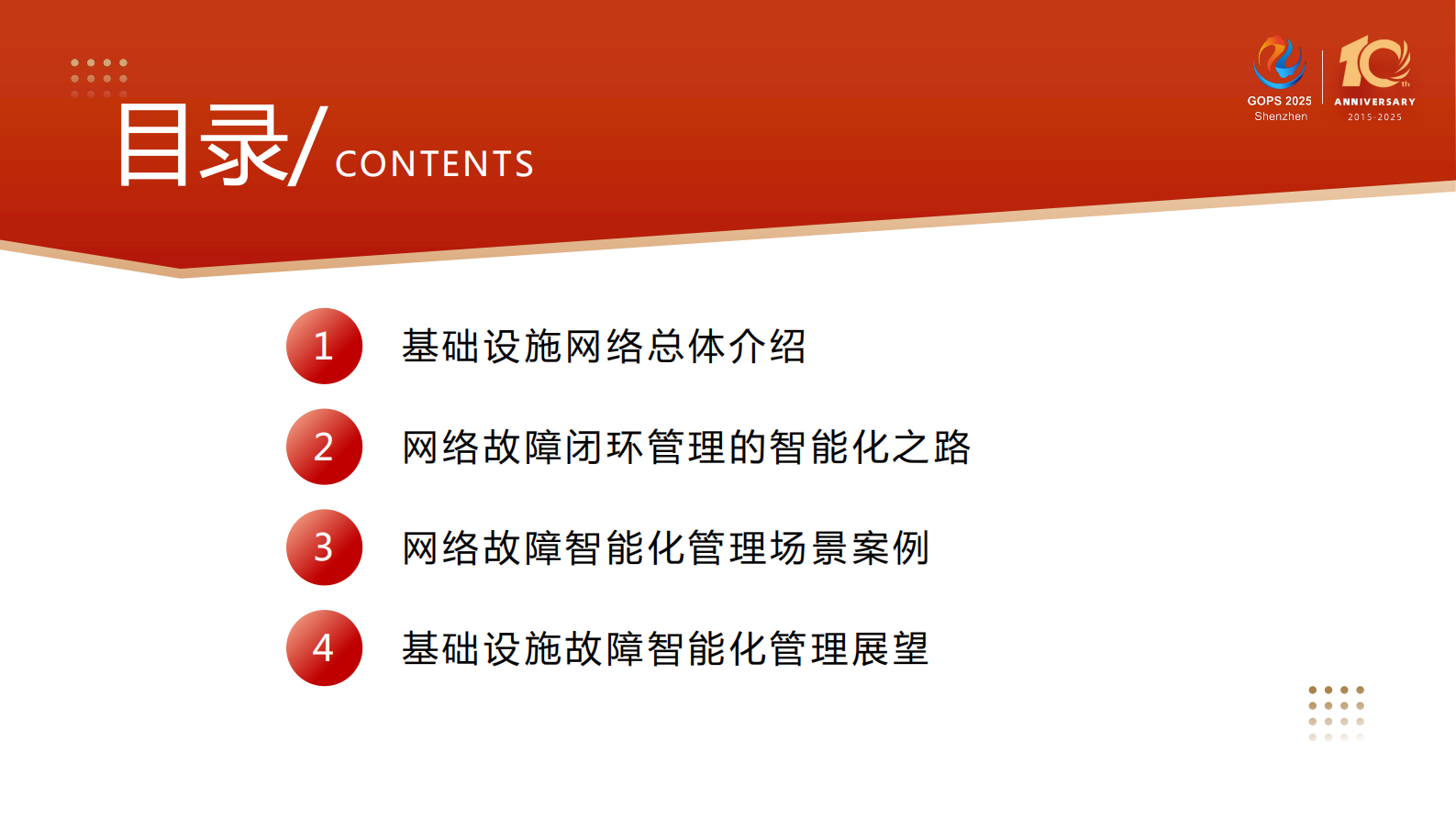刘爽-智能闭环护航数字基建：新一代网络故障全生命周期管理实践 第4页