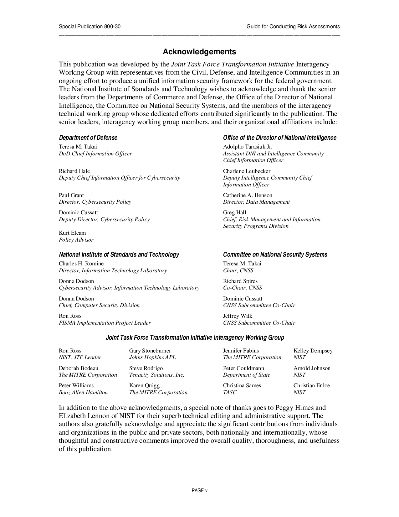 NIST SP 800-30r1风险评估的指南 第5页