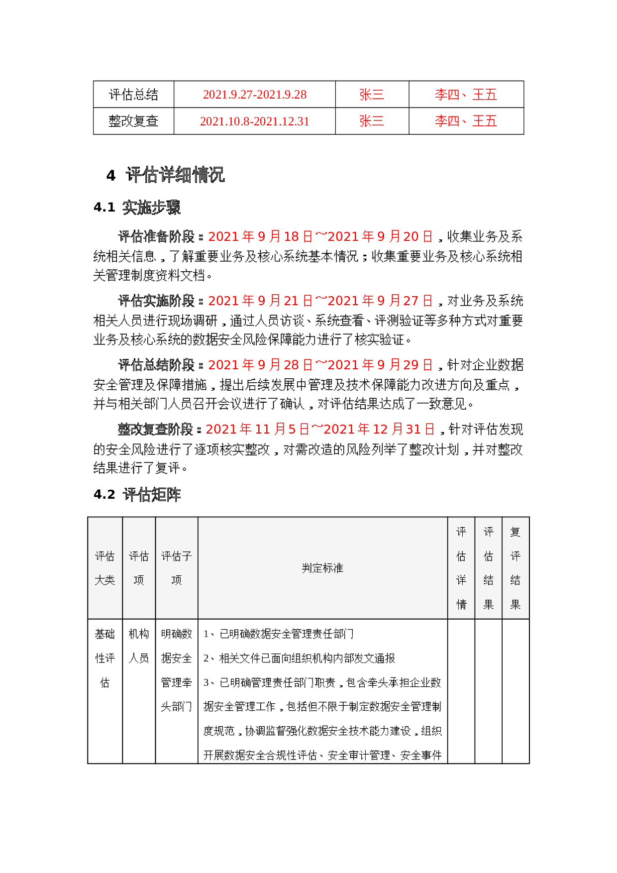 某企业数据安全合规评估报告模板 第7页